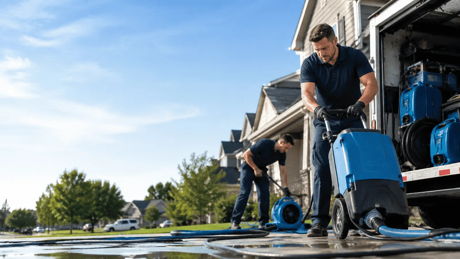 Dehumidification being performed in Woodland, GA